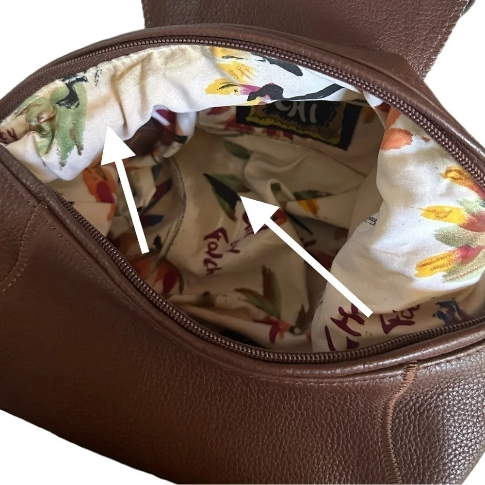 Carlos Falchi Chocolate Brown Leather Hobo with Braided Strap